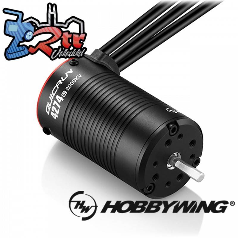 Motor Hobbywing Brushless QuicRun 4274SL G2 2000kV Sin sensores eje 5.00mm 1/10
