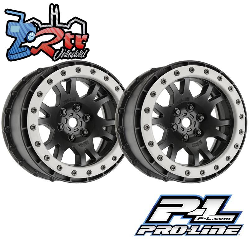 Llantas Proline 1/5 Impulse Pro-Loc delanteras/traseras 24m X-MAXX 2 unidades Negro/Gris PRO276303