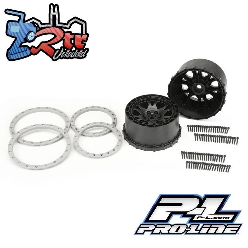 Llantas Proline 1/5 Impulse Pro-Loc delanteras/traseras 24m X-MAXX 2 unidades Negro/Gris PRO276303