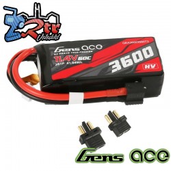 Batería Lipo Gens Ace 3600Mha 11,4V 3S1P 60C XT60/T-Plug