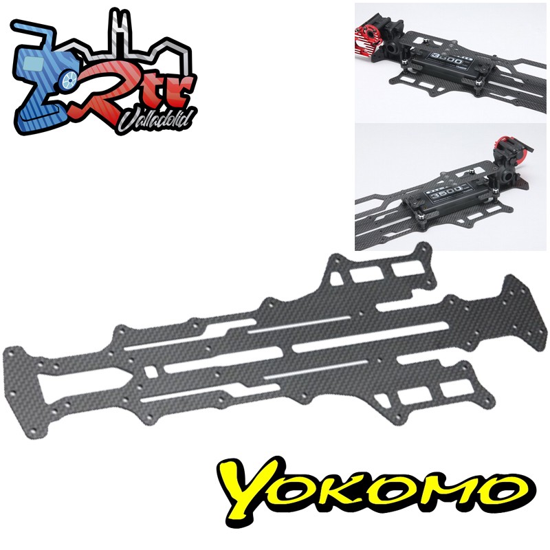 Chasis principal de grafito de alta tracción YD-2R Yokomo Y2-002ZMG