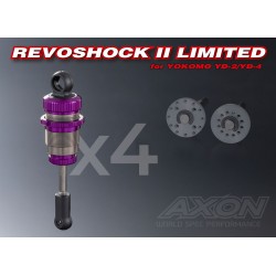 Juego de amortiguadores Axon Revoshock II para modelos Yokomo 4 Piezas Purpura