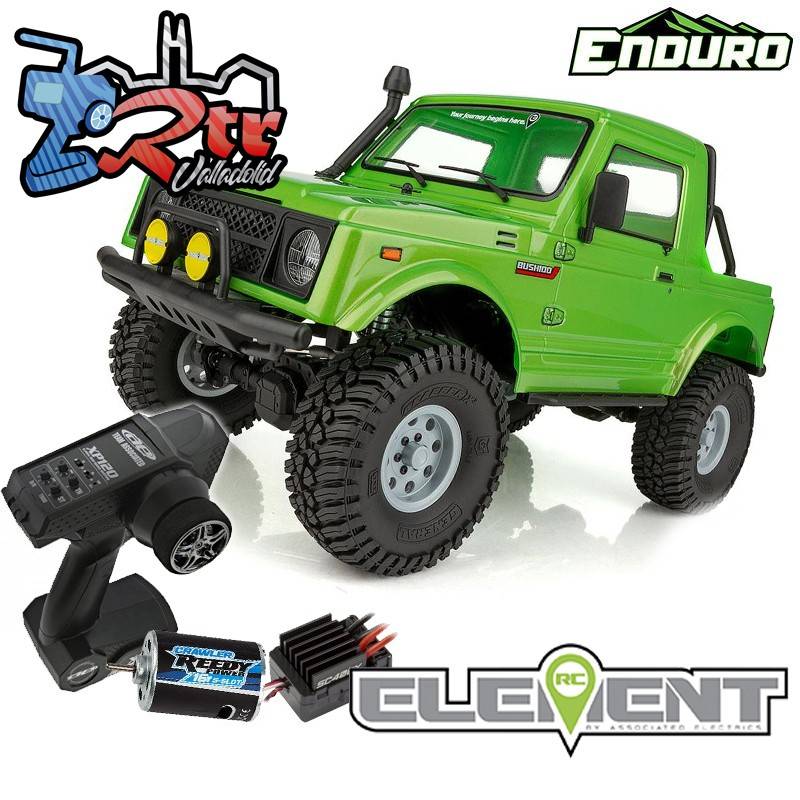 Crawler Team Asociated Bushido 4WD 1/10 RTR Escobillas Verde