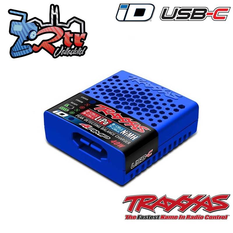 Cargador EZ-Peak USB-C 4 Amperios Lipo NiMH ID TRA2985
