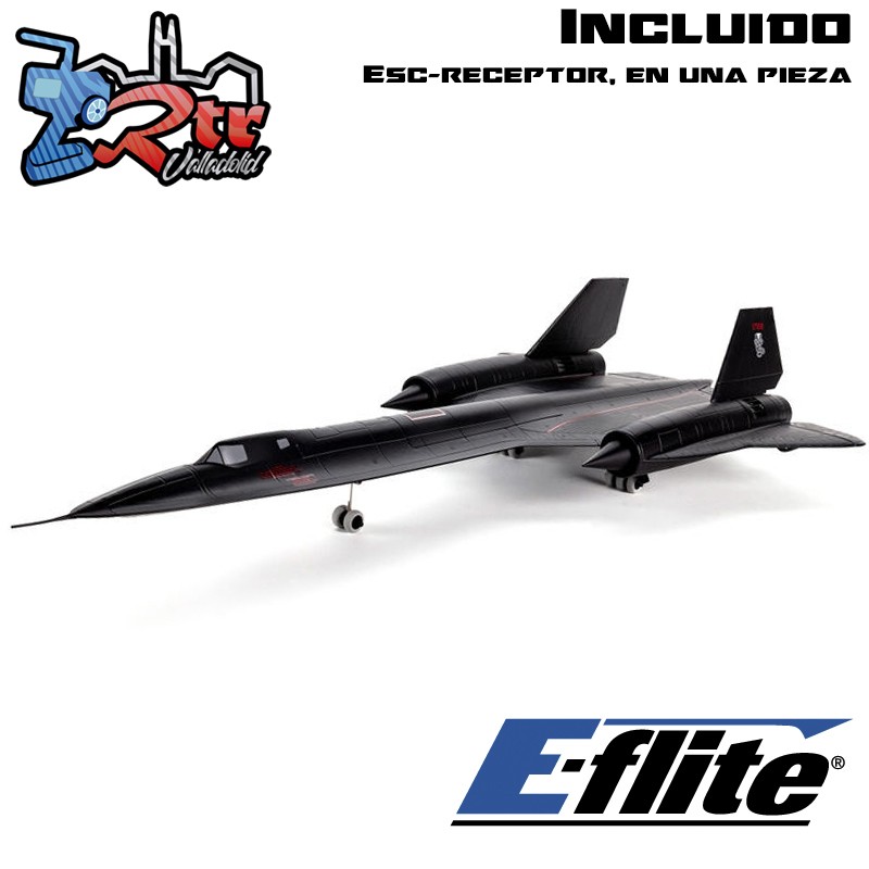 Avion E-FLITE SR-71 Blackbird Twin 40mm EDF BNF Basic with AS3X and SAFE Select EFL02050