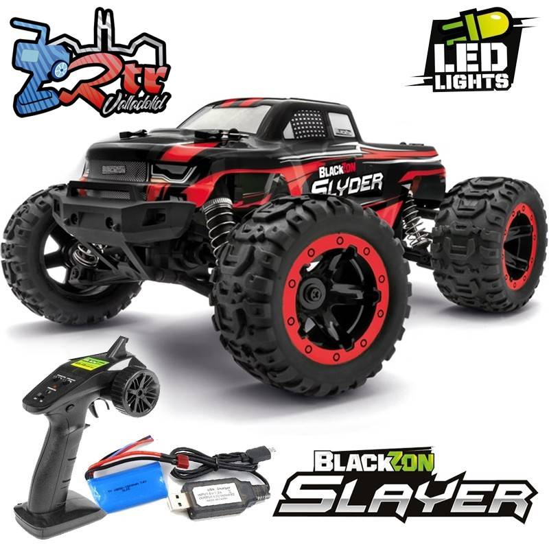 Blackzon Slayer 1/16 4Wd Escobillas RTR Monster Rojo