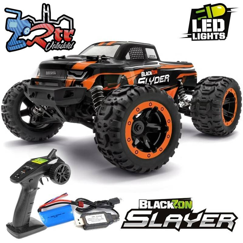 Blackzon Slayer 1/16 4Wd Escobillas RTR Monster Anaranjado