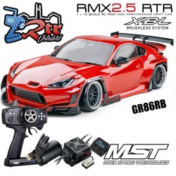 MST RMX 2.5 2WD 1/10 Drift Car RTR - Brushless 2.4G / Toyota GR86 Rojo