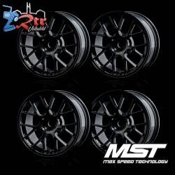 Llantas MST Negras RE MST Outset +5mm (4 Unidades) MST832552BK