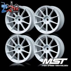 Llantas MST Negras 5H MST Outset +5mm (4 Unidades) MST832060W