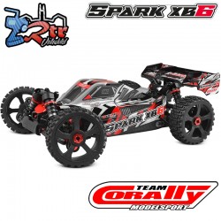 Team Corally Buggy Spark XB-6 Brushless Kit Roller Rojo