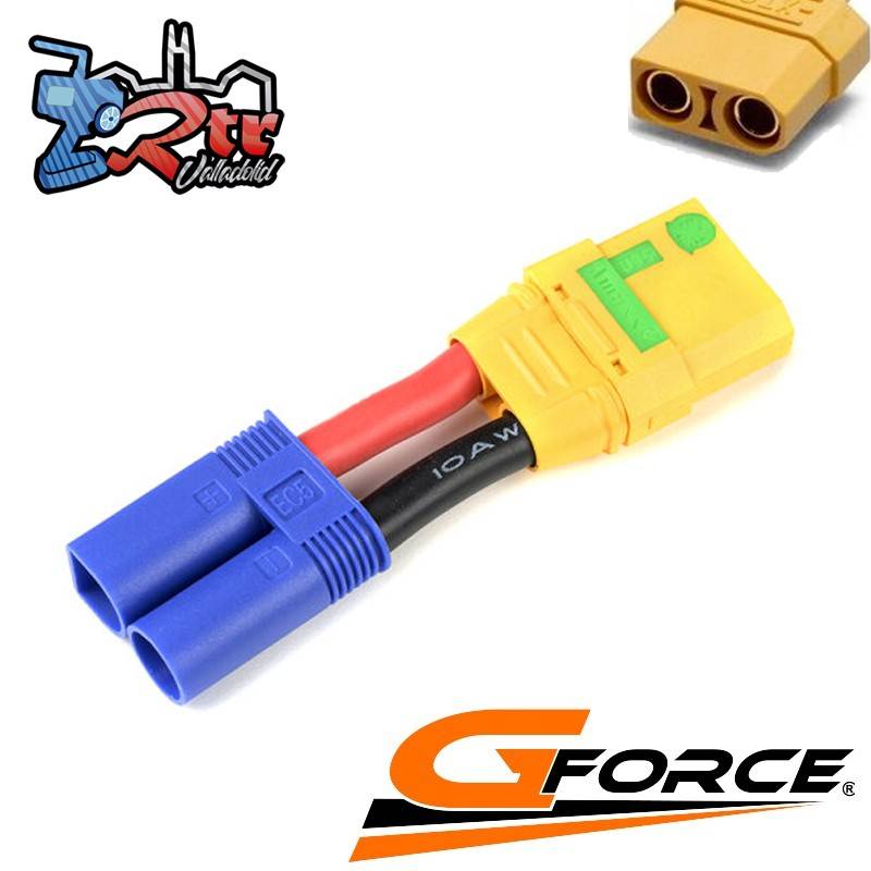 Cable adaptador de corriente - Enchufe EC5 Macho Enchufe XT90 Hembra