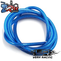 Cable Transparente 12AWG 1m Azul Súper flexible de silicona