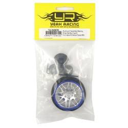 Rueda de volante transmisor Aluminio Yeah Racing (Futaba, Sanwa, Traxxas, Flysky, KO) Azul