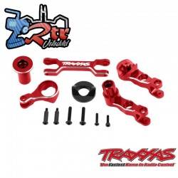 Conjunto de palanca acodada de aluminio Rojo X-Maxx TRA7746-RED
