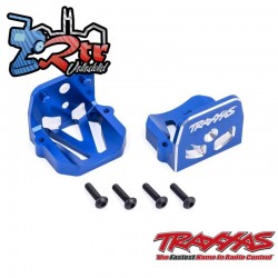 Soportes de motor Aluminio Azul delanteros y traseros TRA7760-BLUE