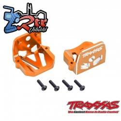 Soportes de motor Aluminio Verde delanteros y traseros TRA7760-ORNG