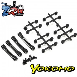 Yokomo YD-2 Juego de soporte de suspensión ajustable de aluminio Negro Y2-301AC