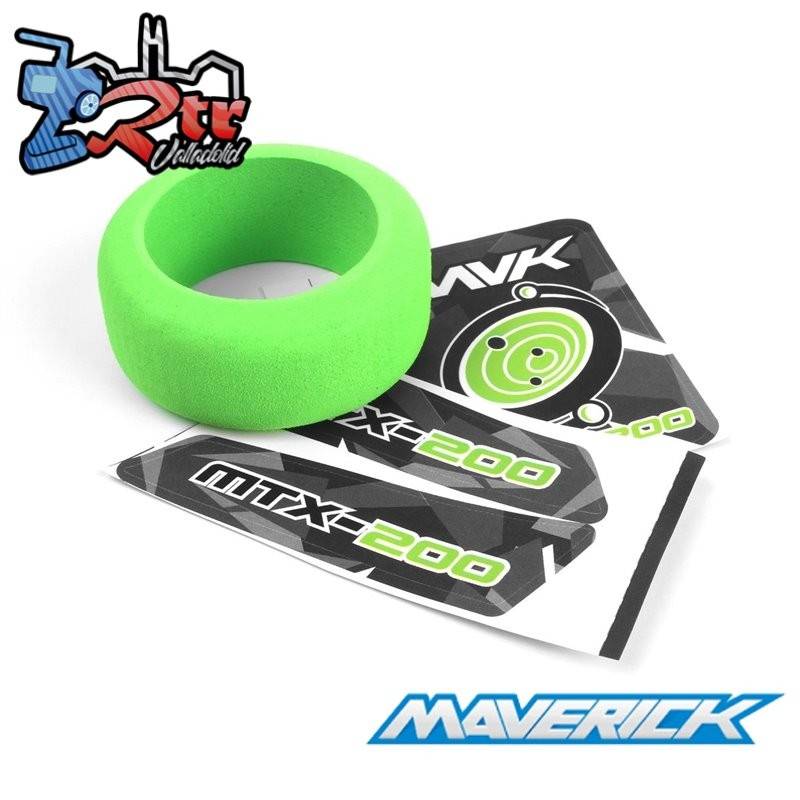 Espuma y calcomanías para la rueda del transmisor (verde) Maverick MV150554