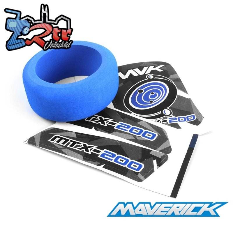 Espuma y calcomanías para la rueda del transmisor (Naranja) Maverick MV150551