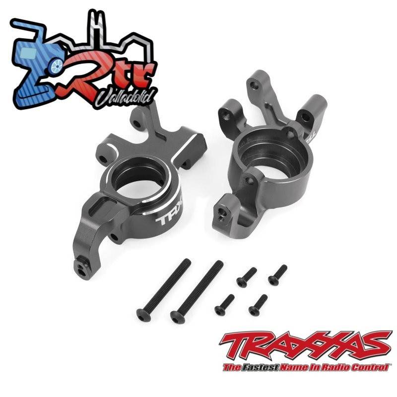 Bloques de dirección de aluminio Gris, izquierdo y derecho Traxxas TRA7836-GRAY