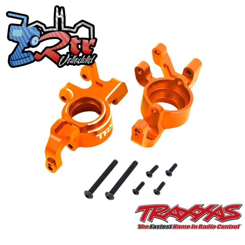 Bloques de dirección de aluminio Naranja, izquierdo y derecho Traxxas TRA7836-ORNG