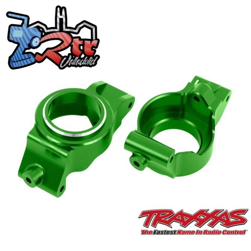 Bloques de ruedas de aluminio (c-hubs), izquierda y derecha Verde Traxxas TRA7832-GRN
