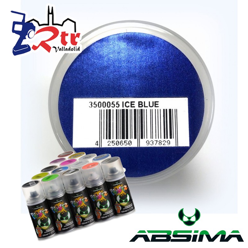 Pintura Absima Lexan Hielo Azul  con aditivo anti Nitro 150Ml