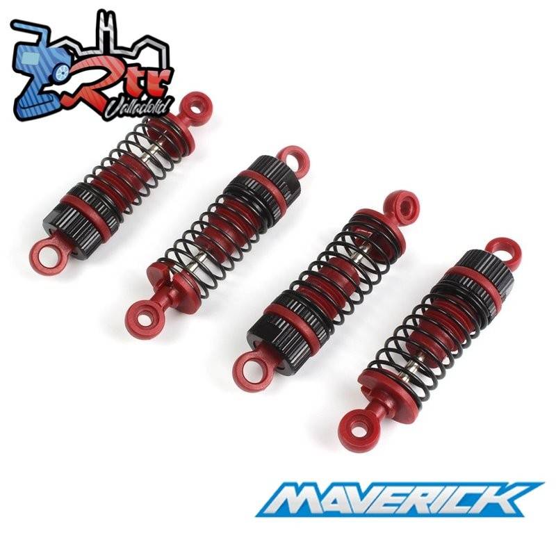 Juego Amortiguadores Maverick Rojo/4uds Atom MV150519