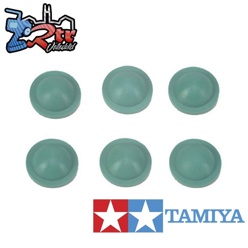Sello de choque verde 6 unidades C.V.A-Mini II Tamiya 50519
