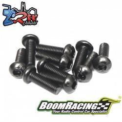 Tornillos niquelados de grado 12,9 de cabeza redonda M3x10 mm 10 Unidades