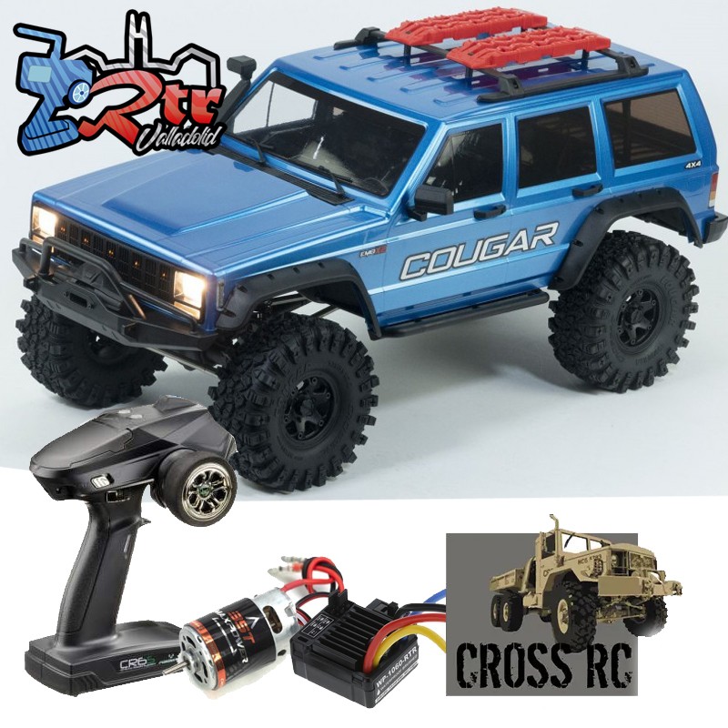 Cross RC EMO X2 1/10 4x4 Crawling versión RTR Azul Metálico