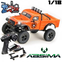 Absima Power Wagon V2 Crawler 1/18 4x4 Luces dos velcidades RTR Anaranjado