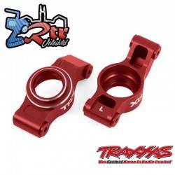 Manguetas traseras izquierda y derecha de aluminio 6061-T6 Rojo Traxxas TRA7852-RED