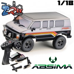 Absima Rock Van V2 Crawler 1/18 4x4 Luces dos velocidades RTR Gris