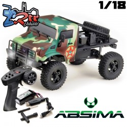 Absima Trail Hunter V2 Crawler 1/18 4x4 Luces dos velocidades RTR Verde