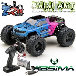 Absima Monster Truck Mini AMT 1/16 4x4 Escobillas RTR Azul