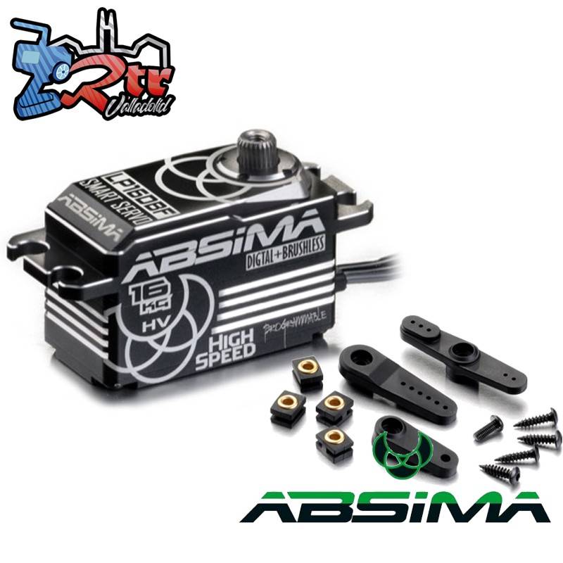 Servo Absima Brushless HV Digital Alu LP16DBF 16KG Team Spec Piñonera Metal
