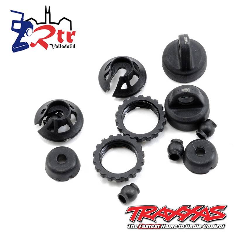 Tapas y retenes de resorte Traxxas 1/16 TRA7065