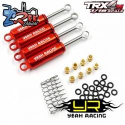 Amortiguadores de Aluminio de 58mm para Traxxas TRX-4M Rojo