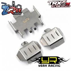 Protectores de acero bajos Yeah Racing para TRX4-M de Traxxas