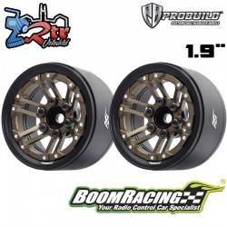 Llantas BoomRacing ProBuild™ 1.9 TWS Ajustable Offset Aluminio 2 Unidades Negro/Bronce