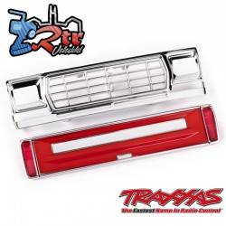 Parrilla delantera/panel del portón trasero rojo para cuerpo 9812 TRA9819-RED