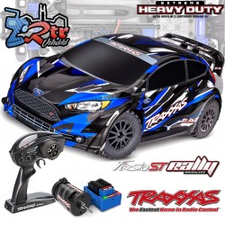 Traxxas Ford Fiesta ST Rally BL-2s 4Wd 1/10 Brushless Azul