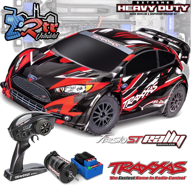 Traxxas Ford Fiesta ST Rally BL-2s 4Wd 1/10 Brushless Rojo