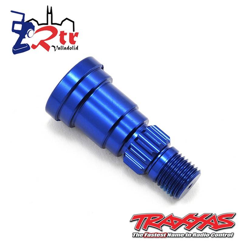 Eje de muñón, aluminio, anodizado azul TRA7753