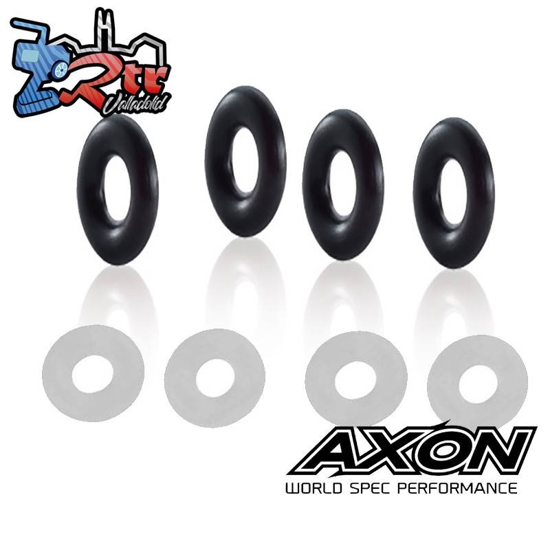 Juntas de amortiguador de baja friccion Axon Revoshock 4 pares suaves