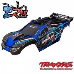 Carrocería TRAXXAS Rustler 4x4 Azul con soportes pintada TRA6740-BLUE