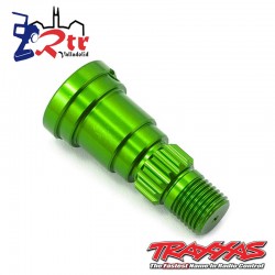 Eje de muñón, aluminio, anodizado Verde TRA7753g