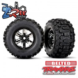 Neumáticos y ruedas, ensamblados, pegados X-Maxx® neumáticos con cinturón Sledgehammer doble ®TRA7871X
